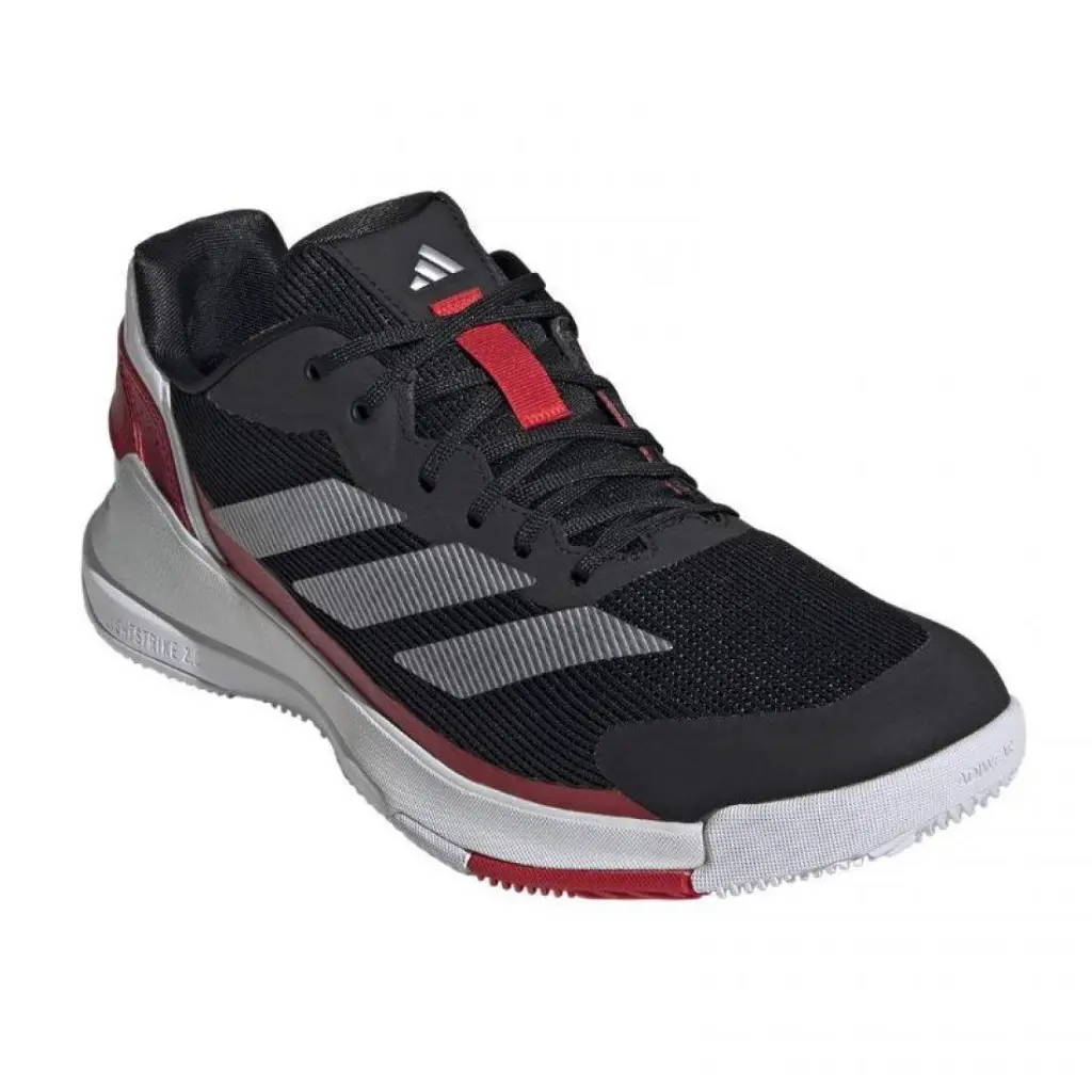 Adidas Crazyquick Padel Black Silver Red Shoes (4).webp