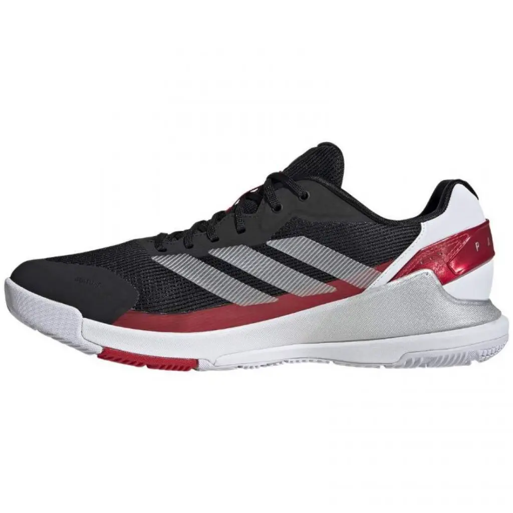 Adidas Crazyquick Padel Black Silver Red Shoes (2).webp