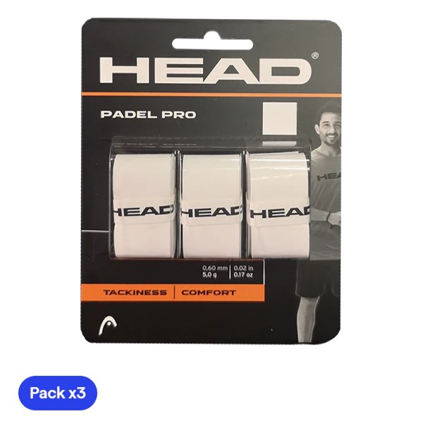 Head Padel Pro Overgrip X3 -  White