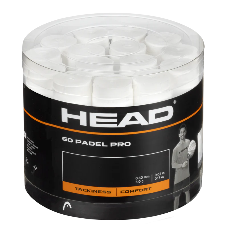 Head Padel Pro Overgrips Box White x60
