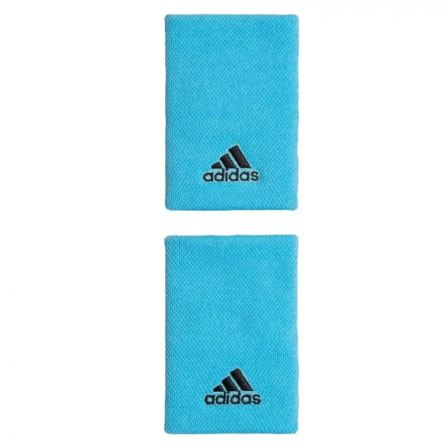 Adidas Wristbands L Bright Cyan Black 
