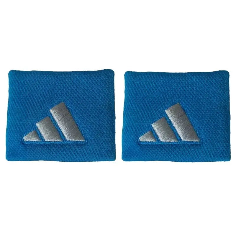 Adidas Wristbands S Blue With Grey 