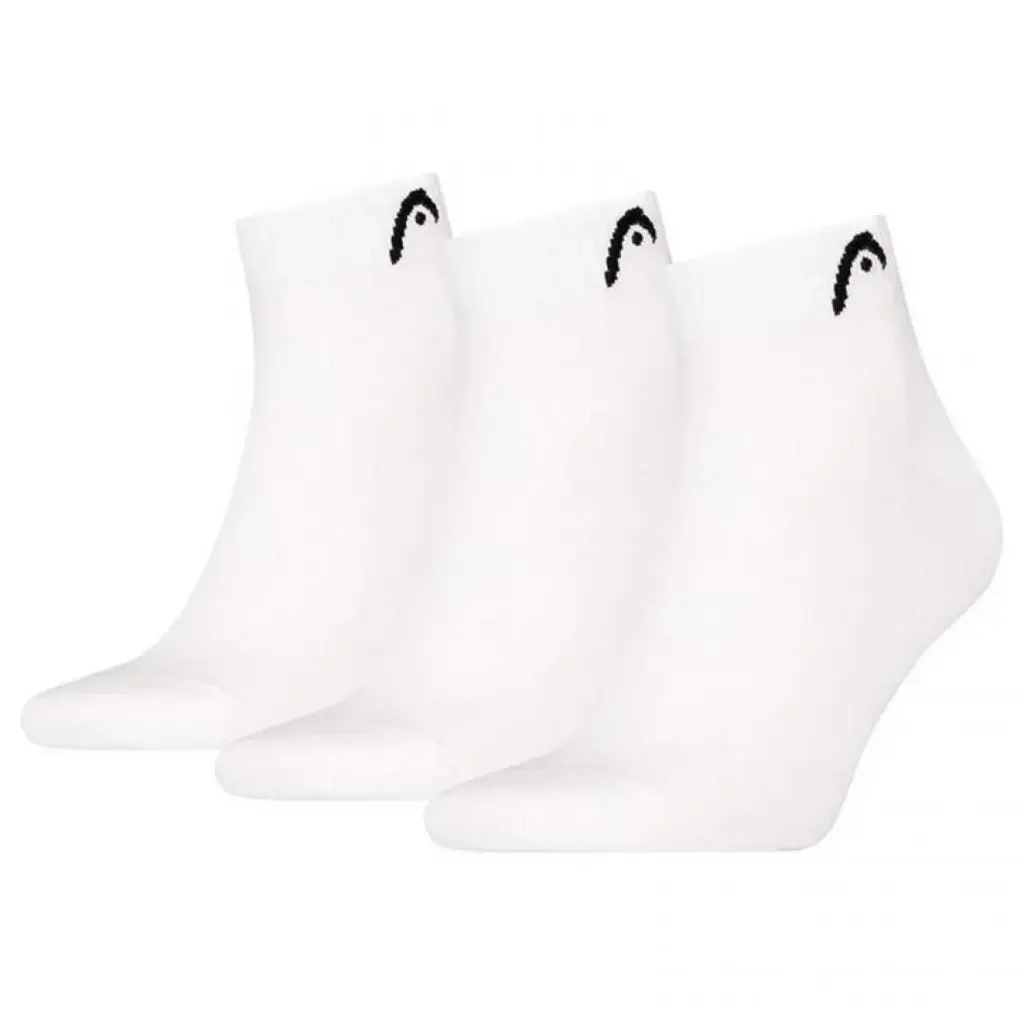Head All Sports Quarter White Socks - 3 Pairs 