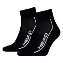 Head Performance Quarter Black Socks - 2 Pairs 