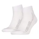 Head Performance Quarter White Gray Socks - 2 Pairs 