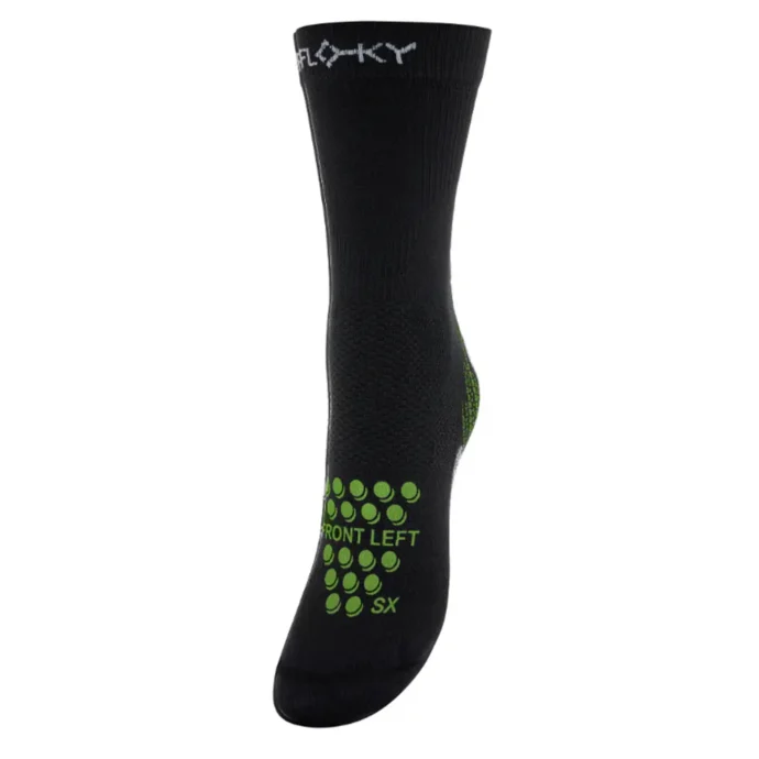 Floky Padel Biomechanical Socks S-Mash - (Black Green)