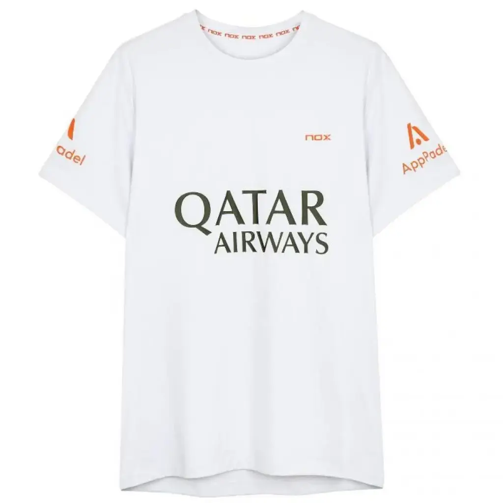 Nox Agustin Tapia Sponsors AT10 White T-Shirt 2024 