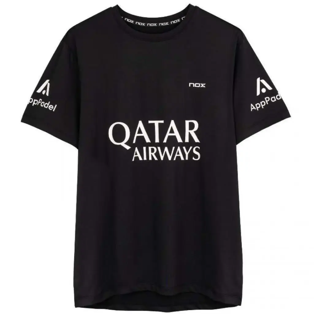 Nox Agustin Tapia Sponsors AT10 Black T-shirt 2024