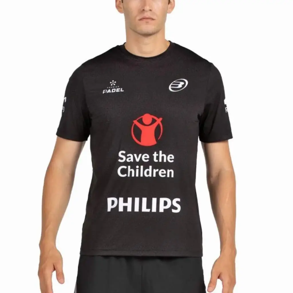 Bullpadel Di Nenno Mofero Premier Padel Black T-Shirt 2025