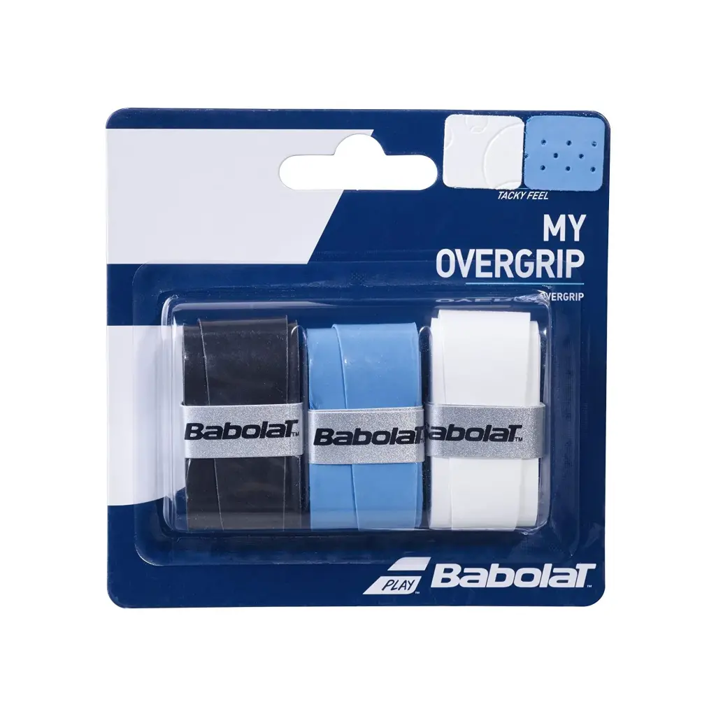 Babolat My Grip Overgrip X3 (Black/Blue/White) 