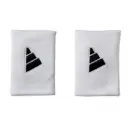 Adidas Long White Black Wristbands - 2 Units