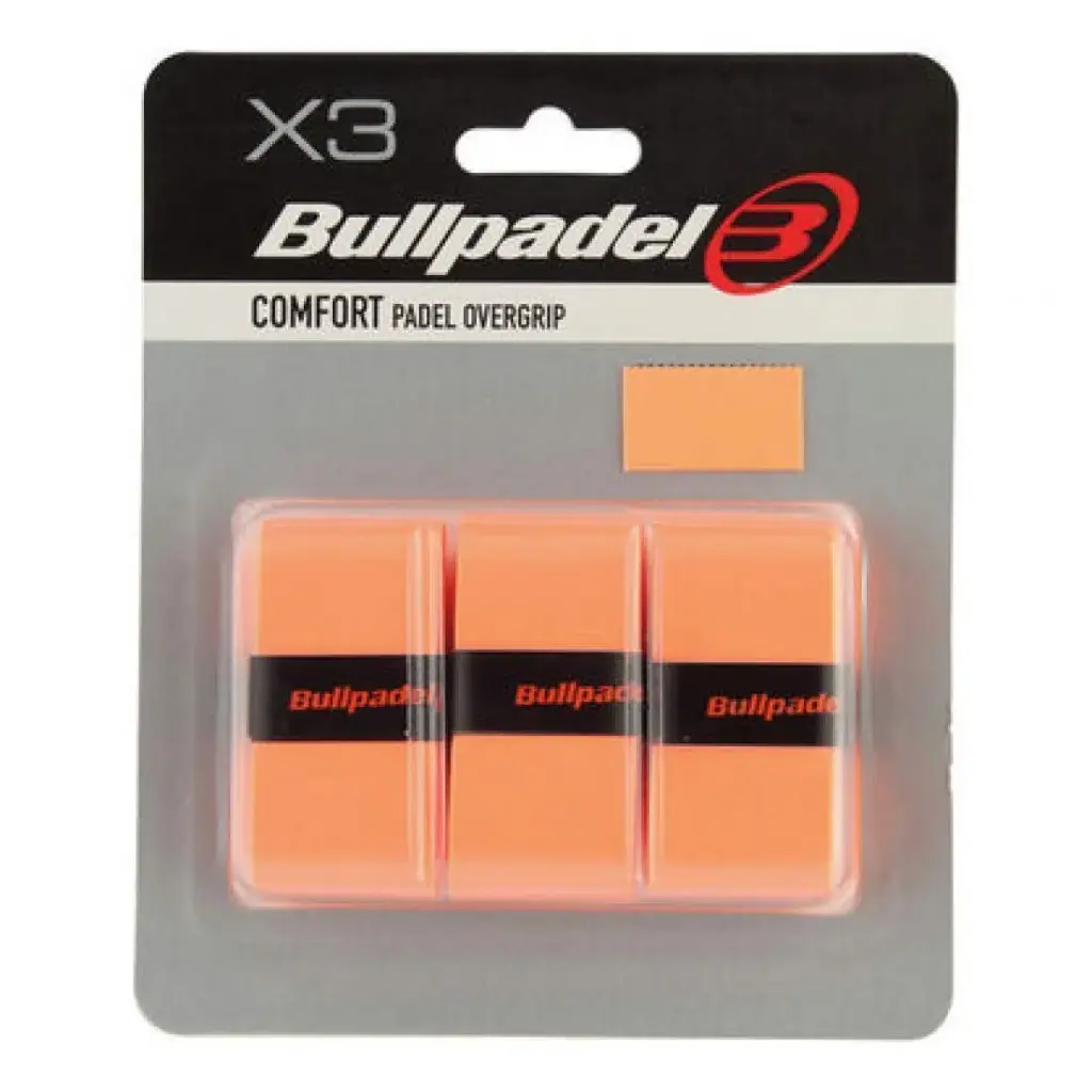 Bullpadel Overgrips GB1200 Comfort - Fluorescent Orange x3