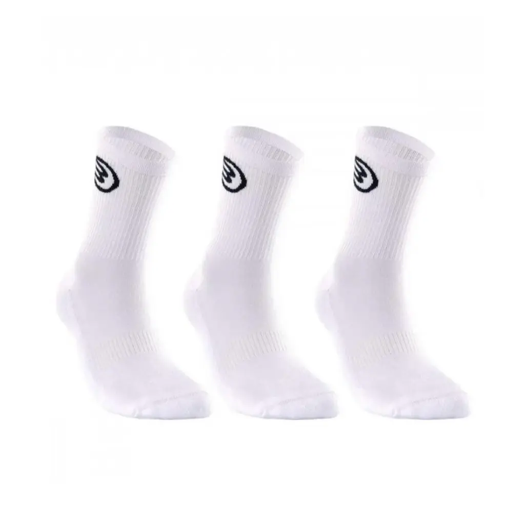 Bullpadel BP252 White Socks x3 Pairs