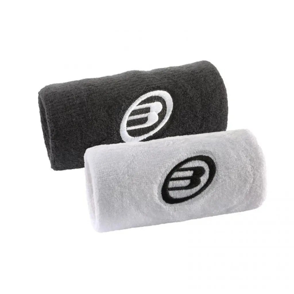 Bullpadel Wristbands BPMU262 (Black White) 2 Units 