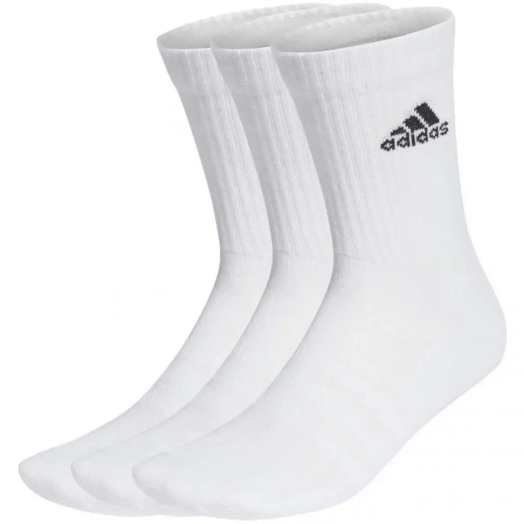 Adidas Cushioned White Socks - 3 Pairs  