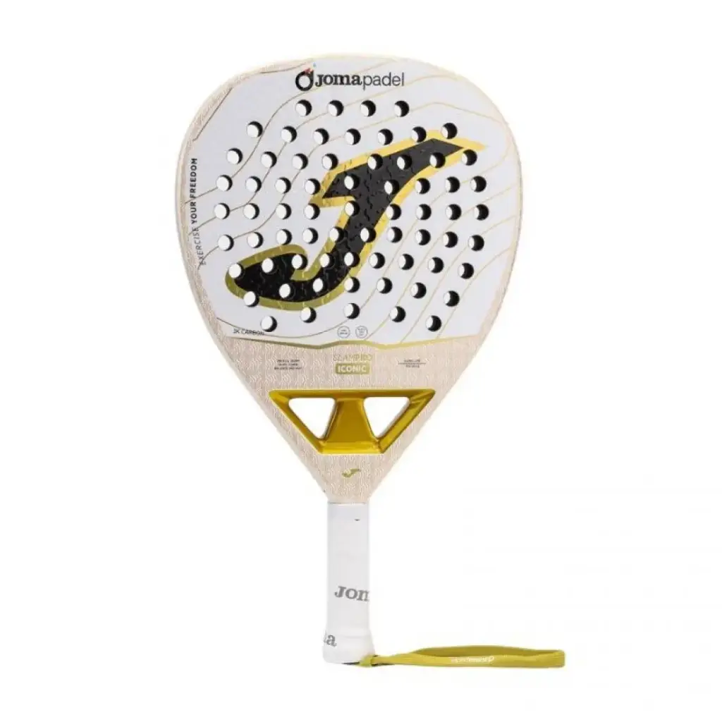 Joma Slam Pro Iconic White/Gold Racket 2026