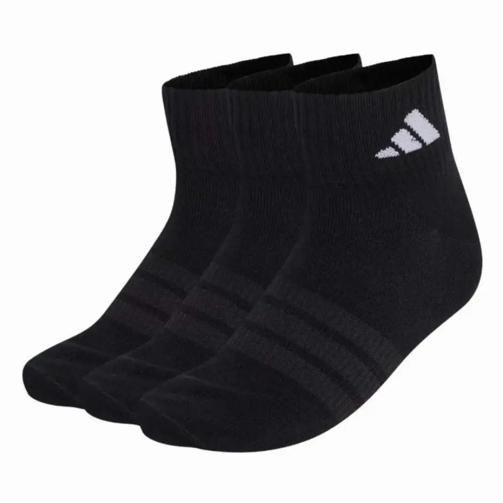 Adidas Essentials Ank (Black) Socks - 3 Pairs