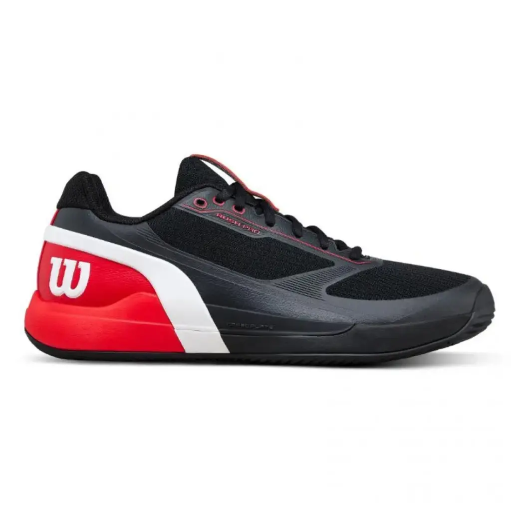 Wilson Rush Pro 5 Padel (Black Red) Shoes