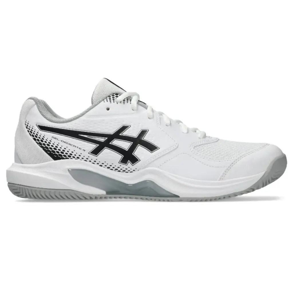 Asics Gel Dedicate 9 Padel (White Black) Shoes 