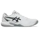 Asics Gel Dedicate 9 Padel (White Black) Shoes 