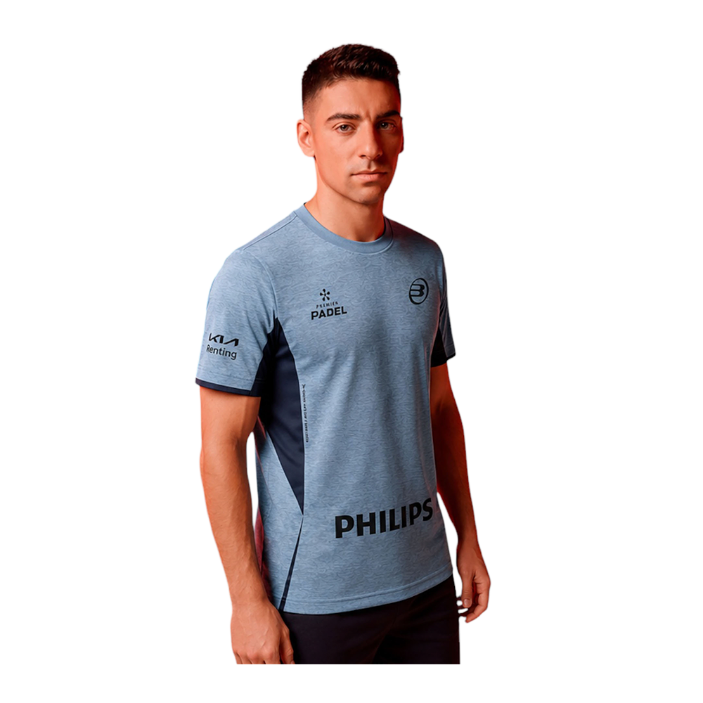 Bullpadel Di Nenno Mensa 26I Steel Blue Vigore T-Shirt 2026