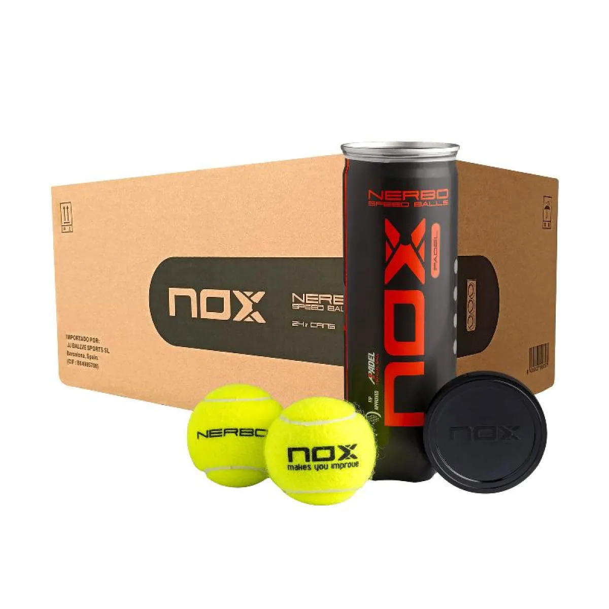 Nox Nerbo Padel Balls Box 3X24