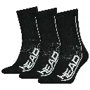 Head Performance Crew Socks Black - 3 Pairs