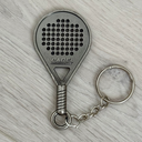 Silver Padel Racket Keychain by PadelShop
