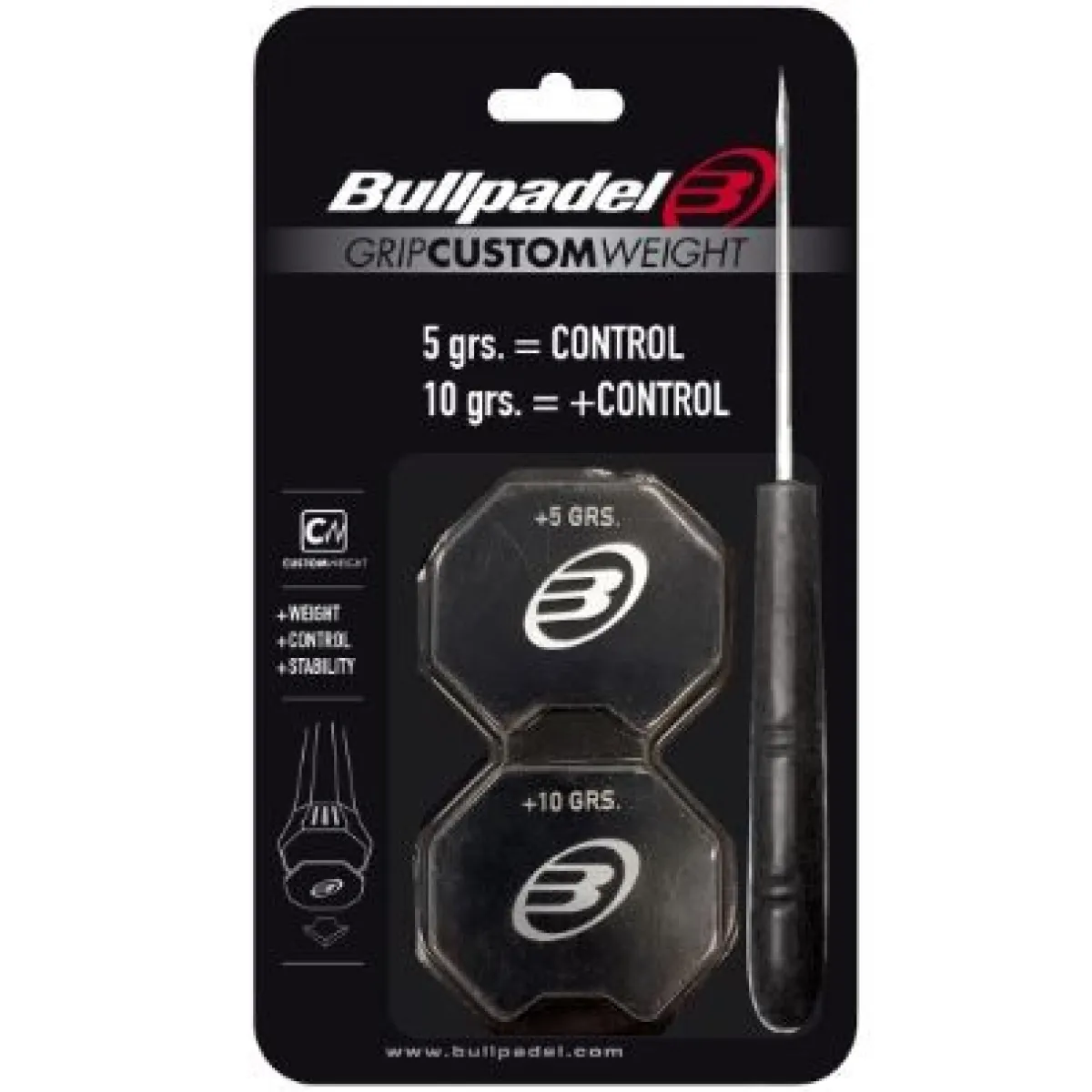 Bullpadel Custom Weight Grip Black